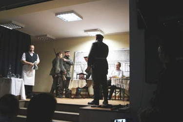 Uroczyste odsłąniecie tablicy pamiatkowej w Łopiennie