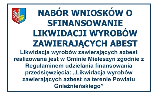 Zdjęcie do NAB&Oacute;R WNIOSK&Oacute;W O SFINANSOWANIE &bdquo;LIKWIDACJI WYROB&Oacute;W ZAWIERAJĄCYCH AZBEST&rdquo;