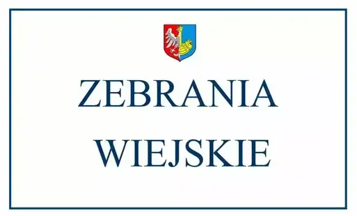 Zdjęcie do Harmonogram zebrań wiejskich &ndash; fundusz sołecki na 2027 r.