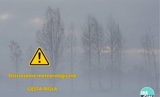 Zdjęcie do Ostrzeżenie meteorologiczne: Mgła